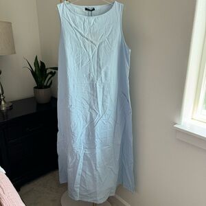 Just Fashion Now Blue Sleeveless Midi / Maxi Dress - Large